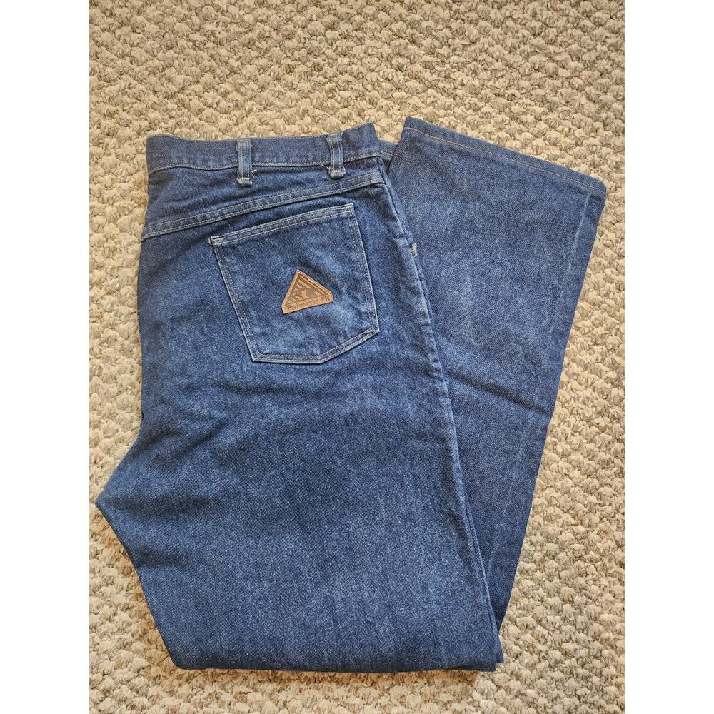 Bulwark Protective Apparel Flame Resistant Denim Work‎ Jeans 38-37U Workwear